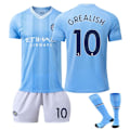 Pikkukuva 1 / 9: 23-24 Aikuisten ja lasten poikien jalkapalloasut Jalkapalloharjoitteluasu Urheiluvaatteet 3-osainen sarja 2324 manchester city koti#10 2324 manchester city home#10 18