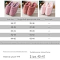 Miniatyrbild 3 av 5: Lila Kaninhår Slip-On Fuzzy Tofflor Memory Foam Tofflor Inneskor Uteskor Varma Plysch Sovrumsskor Med Fuskpälsfoder-FS1- Purple