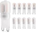 G9 2W LED Bulb, 20W Halogen Equivalent, 200LM, Warm White Light 2700K, Non-Dimmable, 220-240V, 10-Pack-FS-
