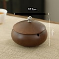 Miniatyrbild 1 av 4: Askfat Keramik Kreativt Hem Vardagsrum Europeisk Stil Lock Askkopp Ashtray with lid (firewood color)