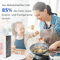 Pikkukuva 5 / 5: 2024 4kpl aktiivihiilifiltteri liesikuvun Siemens Hz9vrcr0 17004796 / Bosch Hez9vrcr0 17004805 / Neff Z821vr0 17004806 / Gaggenau Ca282111