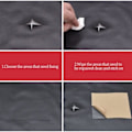 Miniatyrbilde 5 av 5: Fix Reparer Reparerende Patch Selvklebende lær svart 50*70 cm 1 stk 50*70cm 1st