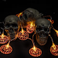 Pikkukuva 5 / 5: Koristeelliset Halloween-valosarjat Halloweeniin, 3,7 m Paristo