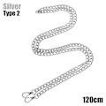 Miniatyrbilde 1 av 10: Veske kjetting skulderveske stropper SØLV 120 CMTYPE 2 TYPE 2 - høy kvalitet Sølv-FS1- Silver 120 cmType 2-Type 2