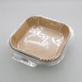 Airfryer papper engångs airfrypapper tillbehör 16/20cm brun fyrkantig 16cm 50st-FS-
