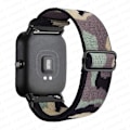 Pikkukuva 1 / 5: 20mm/22mm ranneke Amazfit Gts 4//2/2e/3/gts2 Mini/gtr 4/3/pro/gtr2/47mm/stratos -kelloihin, joustava nylonranneke Amazfit Bip -ranneke, Camouflage green-FS1- Camouflage green 22mm