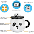 Miniatyrbillede 3 af 4: Keramisk Krus Gave - 3D Panda til Fødselsdag, Julegave Kaffe
