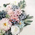Miniatyrbillede 2 af 6: Brud brudebuket med blomster til bryllup-FS2- blue