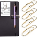 Miniatyrbild 1 av 3: Metallpennklämma, 20-pack pappersklämmahållare, Notebook Pennklämmaassistent, Rostfritt stålklämma, Pennhållare