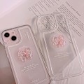 Miniatyrbillede 2 af 7: Kompatibel med iPhone Cover, Sød 3D Pink Sløjfe Slank Transparent Æstetisk Design Kvinder Piger Glitter Beskyttende Telefon Cover til iPhone 293