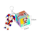 Miniatyrbild 2 av 2: 3.5cm The Amazing Digital Circus Third-Order Magic Square Keychain Cartoon Cute Keychains, Pendant Decoration Gift-FS2- Gangle