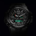Miniatyrbillede 2 af 6: SMAEL Nyt Herreur 50M Vandtæt Ur Alarm Reloj Hombre 1545D Dual Display Armbåndsur Quartz Militærure Til Herrer-FS1- ArmyGreen