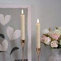 Miniatyrbilde 5 av 5: 6-pakke 17,5 cm flimrende flammefrie lys (beige) med fjernkontroll