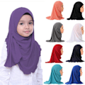 Pikkukuva 6 / 10: Muslimi Hijab Islamilainen Huivi Huivit Lapsille VALKOINEN-FS1- white