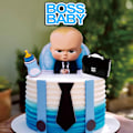 Miniatyrbild 2 av 5: 2 st tecknade chef glada födelsedagstårta toppers söta baby pojke