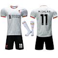 Miniatyrbillede 1 af 2: 2024-2025 Liverpool Udebanetrøje Børn Voksen Fodboldtrøje Sæt Med Strømper No.11 M.SALAH No.11 M.SALAH 28