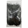 Miniatyrbillede 5 af 5: 100 stk sorte fluffy kalkunmarabou fjer 4-6 tommer til håndværk drømmfangere frynser trim farvede fjer fluebindningsmateriale