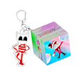 Miniatyrbild 1 av 2: 3.5cm The Amazing Digital Circus Third-Order Magic Square Keychain Cartoon Cute Keychains, Pendant Decoration Gift-FS2- Gangle