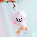 Miniatyrbillede 1 af 10: BTS Plysjdukke FÅRHÄNGE - spot sales-FS2- sheep-Pendant