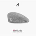 Miniatyrbilde 2 av 2: Kangol 504 Flat Cap Herre Dame Casual Basker Lue Vinter Newsboy Caps For Menn Kvinner gråhvit S（54-56cm） gråhvit-FS1- gråvit S（54-56cm）
