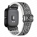 Miniatyrbillede 1 af 5: 20mm/22mm Rem til Amazfit Gts 4//2/2e/3/gts2 Mini/gtr 4/3/pro/gtr2/47mm/stratos Nylon Elastisk Urrem Amazfit Bip Rem Bohemia balck Bohemia balck 20mm