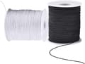 Elastic Thread for Bracelets, 2 Rolls 1mm 100m Sturdy Bracelet Thread, Stretchy Elastic Thread for Jewelry Making, Necklaces, Beads