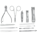 Miniatyrbild 5 av 5: Nagelvård Manikyr Kit - 12 delar - Pedikyr Nagelklippare Nagel C-X43-