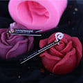 Miniatyrbilde 4 av 5: Lysform lysformer DIY silikonform stearinlys 3D rose