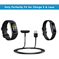 Miniatyrbild 3 av 3: Laddare för Fitbit Charge 5 / Charge 6 / Luxe, [2-pack, 1 m] Ersättningsladdningskabel