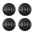 Senterkopper for AUDI 60mm 4-pakning svart black_Paris black black 80