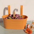 Miniatyrbilde 4 av 4: 2 stk. hengende blomsterpotter i metall, blomsterpotter i metallbøtte