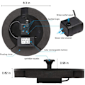 Miniatyrbild 3 av 4: Solcellsdriven fontänpump uppgraderad 2.4W LED-ljus
