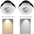 Pikkukuva 3 / 5: 5 kpl 3W LED-upotettavia kohdevaloja, LED-upotettavat pienet kaapit Mini Spot -lamppu Kattovalaisin Kit Armatuuri (lämmin valo)-X42-