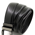 Miniatyrbillede 4 af 10: Herre Click Bælte Læderbælter SORT 130CM 130CM black-FS2- black 130cm-130cm