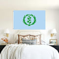 Miniatyrbild 2 av 5: Flagshow Eritreansk Historisk Flagga 1952-1961 90x150cm: Autentisk Eritrea Nationalflagga, Inomhus/Utomhus Dekoration 90 x 150cm