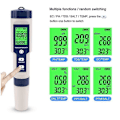 Miniatyrbillede 5 af 5: Pool Salt Tester, Digital Salinitetsmåler, Høj Nøjagtighed 5 I 1 Salinitetstester til Saltvand, IP67 W (FMY)-X42- As Shown