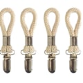 Miniatyrbilde 1 av 5: 4 stk Håndkleklype Håndkleholder BEIGE