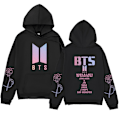 Pikkukuva 1 / 4: Bts unisex huppari Casual huppari Cosplay Takki Top Musta Black XL