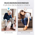 Miniatyrbilde 4 av 5: Skohorn i rustfritt stål, langt skohorn i metall Pakke med 2 skohorn - 42 & 16 cm, langt rustfritt stål, meget robust design Perfekt for reiser