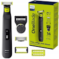 Pikkukuva 2 / 4: Hybridipartakone - Philips - OneBlade PRO 360 QP6541/15 - 360° terä - 14 pituusasetuksen ohjainkampa - Kotelo sisältyy