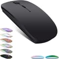 Rechargeable Bluetooth Mouse for MacBook Pro/MacBook Air/iPad, Wireless Mouse for Laptop/Notebook/PC/Chromebook (Black)-FY-