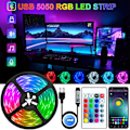 Miniatyrbillede 2 af 4: 1 Rulle LED-Strimler 15m Ultra-Lange Musik Synkronisering, App-Styring med Fjernbetjening, RGB-Bånd til Soveværelse [Energiklasse A++]