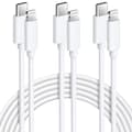 Snabbladdande iPhone-kabel 3-pack 2M USB C till Lightning MFi-certifierad för iPhone 14 13 12 11-FY-