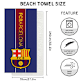 Miniatyrbilde 3 av 5: 70x140cm Håndkle Club Barcelona - Absorberende badehåndkle i mikrofiber. Praktisk og rasktørkende.