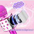 Miniatyrbild 3 av 5: Mikrofon för barn, karaoke mikrofon för flickor 3-15 år, födelsedagspresenter för Android/iPhone/iPad/Sony/PC, leksaker för pojkar 3-12 år, julklapp