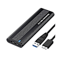 Miniatyrbillede 1 af 5: M2 SSD-kabinet NGFF 5 Gbps SATA-protokol M.2 til USB 3.1 Gen1 SSD-adapter til NGFF SATA SSD-diskboks M.2