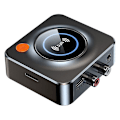 Miniatyrbilde 1 av 4: Bluetooth 5.1 Lydmottaker Fm-sender Nfc Stereo 3,5 mm Aux Jack Rca Trådløs Lydadapter Mic Ir Fjernkontroll For Tv Pc (FMY)