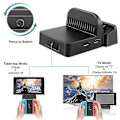 Miniatyrbilde 3 av 4: Nintendo Switch Dock, Bærbar Nintendo Switch TV-dock, Erstatning for Offisiell Nintendo Switch Dock