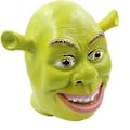 Miniatyrbild 2 av 5: Shrek Mask Kostym Halloween Cosplay Vuxen Full Huvud Grön Shrek Mask Latex Mask