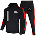 Miniatyrbild 2 av 5: 2-delad herr tracksuit 2024 höst vinter jogging sportkläder set sweatshirts hoodies jackor och träningsbyxor herrkläder 1 1 XXXL